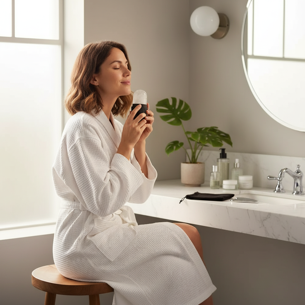 1/3PCS Ice Face Roller Stainless Steel Gua Sha Board Set Facial Massager Face Massage Roller Face Lifting Beauty Skin Care Tools