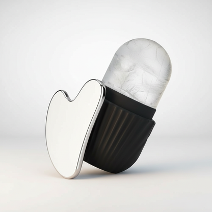 1/3PCS Ice Face Roller Stainless Steel Gua Sha Board Set Facial Massager Face Massage Roller Face Lifting Beauty Skin Care Tools